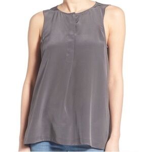Madewell • Grey 100% Silk Composition Tank Top